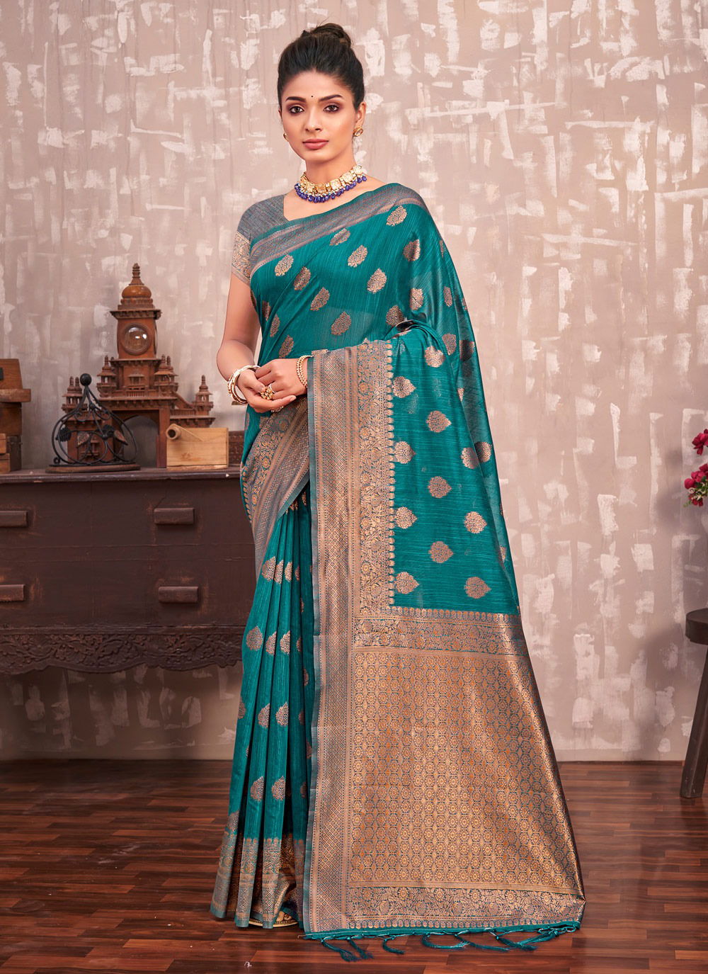 Sangam Kesariya Exclusive Wear Wholesale Sarees Catalog